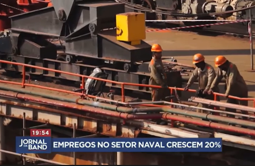 Empregos no setor naval crescem 20%